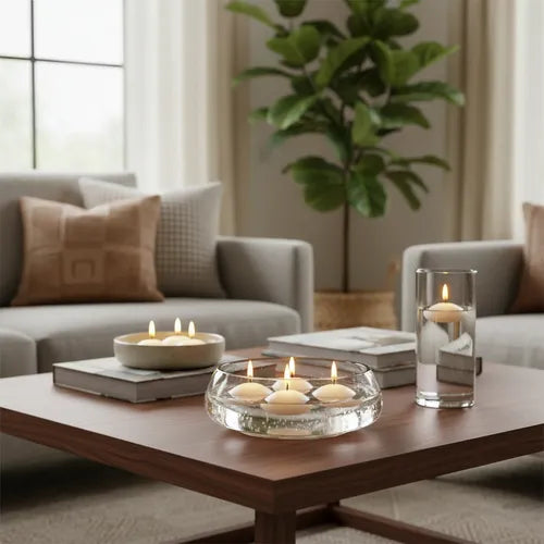 Velas Flotantes Blancas pack x 24 unidades