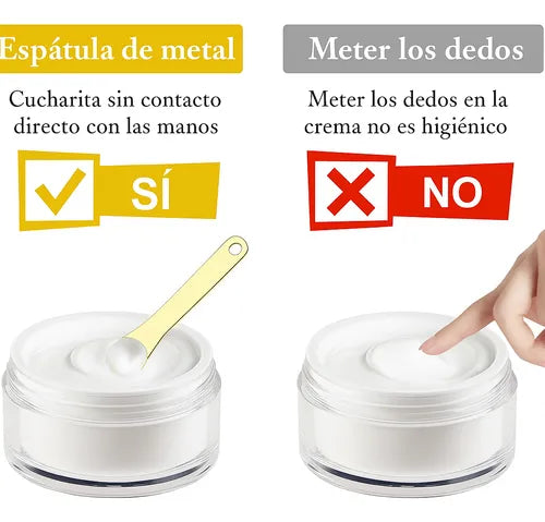Cuchara Cosmetica De Metal Acero Inoxidable Ideal Cremas FEDE-007