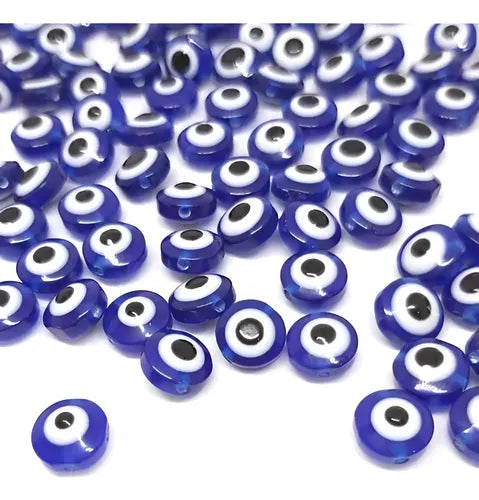 Ojo Turco Para Pulseras Collares Y Cadenas 50u 6x4mm