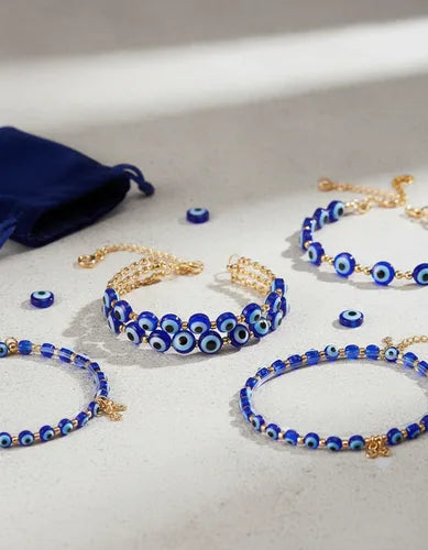 Ojo Turco Para Pulseras Collares Y Cadenas 50u 6x4mm