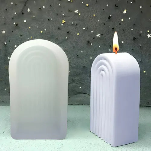 Moldes De Silicona Forma Arco iris Ideal Velas Artesanales R-017