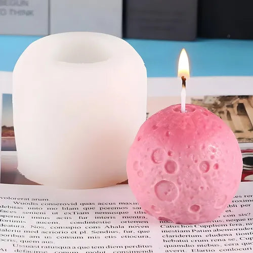 Molde De Silicona Ideal Para Velas Forma Luna Souvenirs R-057