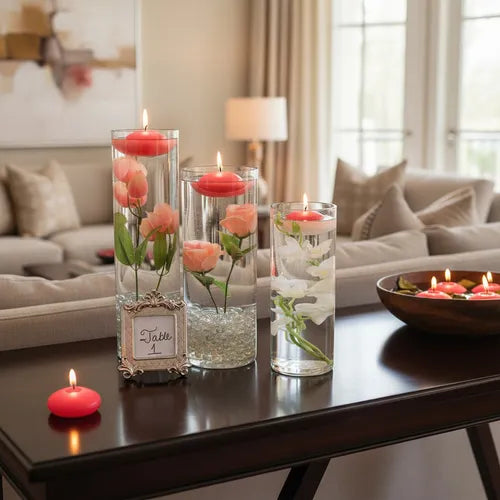 Velas Flotantes Rojas pack x 24 unidades