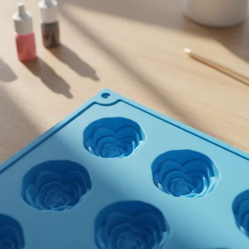 Molde Silicona Flor Ideal Velas Artesanales Tortas Bombones