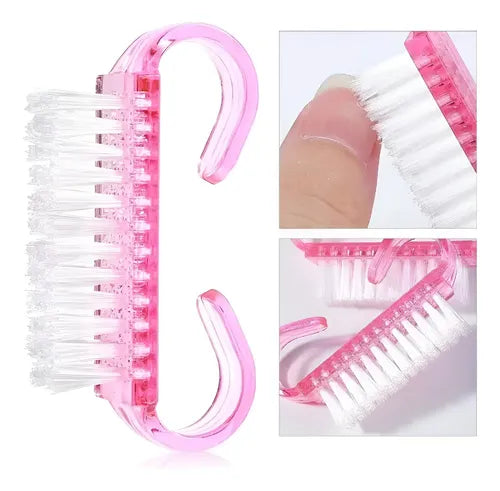Cepillo Para Uñas Manicura Limpieza De Polvo Agarre Facil FEDE-007