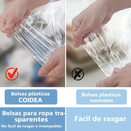 Bolsas De Celofan Grandes Con Adhesivo 30x40cm 100u Vestimenta