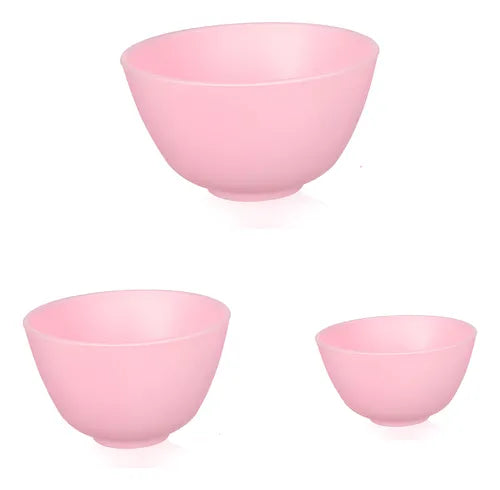 Set X3 Bowl Cuenco De Silicona Mezclador De Cremas Cocina FEDE-010