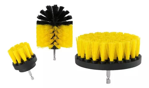 Cepillos Para Taladro Atornilladora Higiene Calidad Color Amarillo