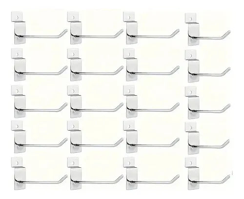Gancho Exhibidor Para Panel Ranurado 5cm X20 Unidades