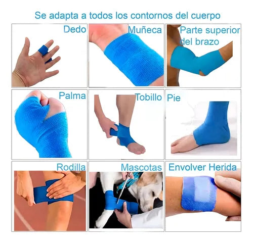 Vendas Autoadhesivas Deporte Resiste Agua 5.0cm X 4.5mt 24u FEDE ADELANTE