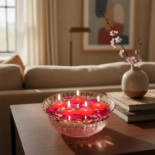 Velas Flotantes Colores Pack 95 Unidades ROJAS