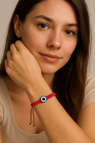 Pulsera De Hilo Rojo Con Ojo Turco 12 Unidades