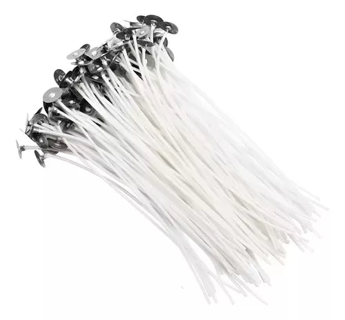 Pabilos Encerados Ideal Velas Cera Soja 12cm 100un