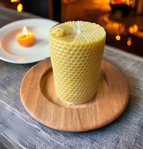Molde Silicona Velas Cilindrico Panal Abeja Ideal Souvenir R-021