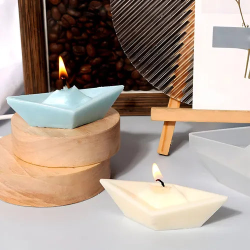 Moldes De Silicona Forma De Barco Ideal Velas Artesanales R-039