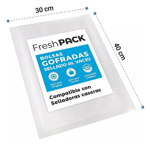 Bolsas Individuales Para Envasado Al Vacio 30x40cm 100un