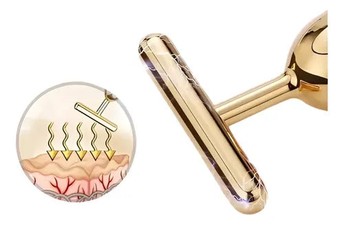 Rodillos Adelgazantes Para La Cara Masajeador Facial 2 En 1