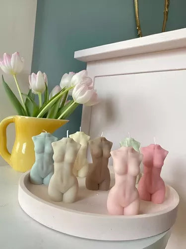 Molde De Silicona Para Hacer Velas Forma Cuerpo De Mujer