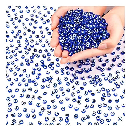 Ojo Turco Para Pulseras Collares Y Cadenas 50u 6x4mm
