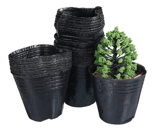 Macetas Negras 9 Cm Economicas Plantines Suculenta 1000u