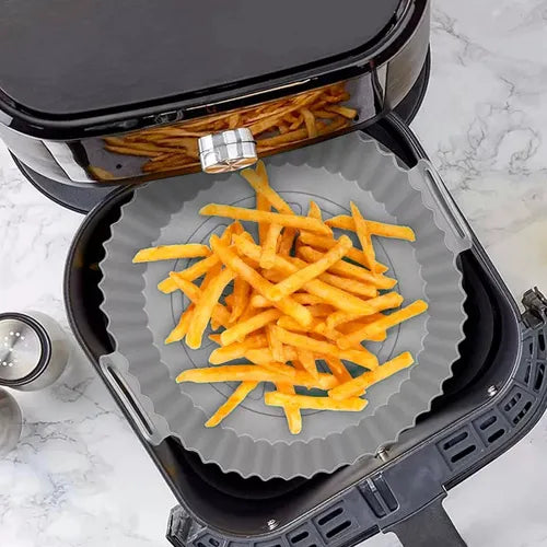 Kit De 6 Moldes Bandeja De Silicona Para Freidora De Aire