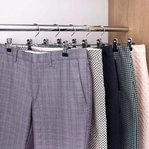 Perchas Con Broches Pollera Pantalon Premium Pack X10un