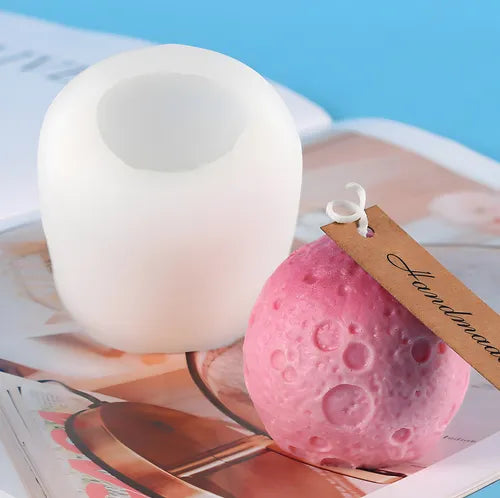 Molde De Silicona Ideal Para Velas Forma Luna Souvenirs R-057