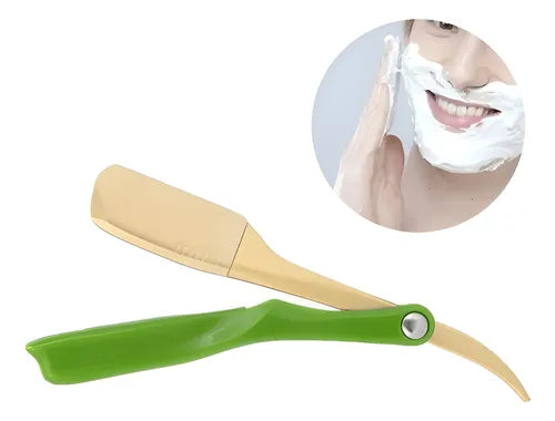 Navaja Para Barbero Afeitada Perfecta Metal Acero Inoxidable FEDE-008