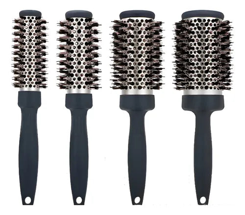 Set 4 Cepillos De Brushing Termicos Ceramica Peluqueria Prof FEDE ADELANTE 008