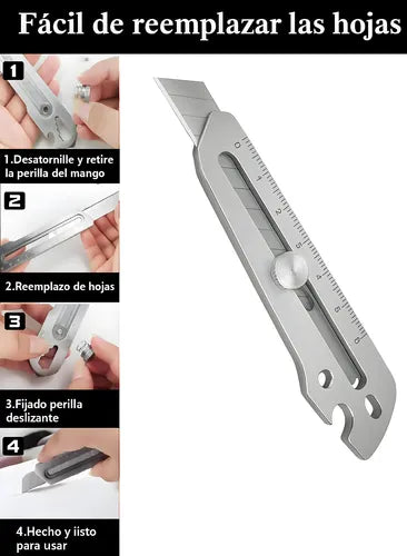 Trincheta Metalica Profesional Multifunsion + 10 Repuestos