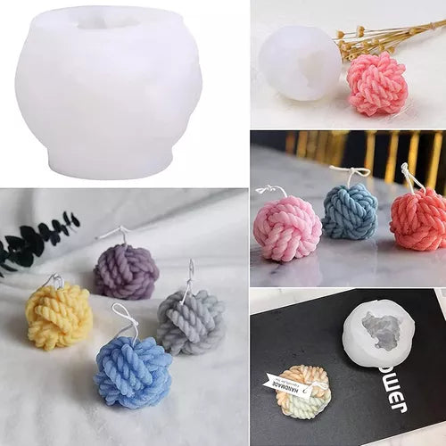 Molde De Silicona Con Forma De Nudos Para Hacer Velas