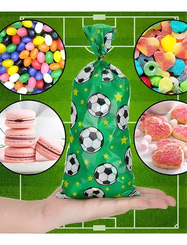 Pack De 10 Bolsas Para Sorpresitas Fútbol Ideal Souvenirs