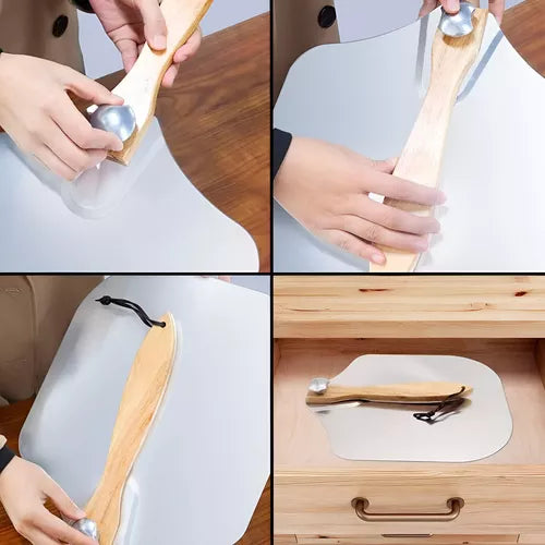 Pala Para Pizza Acero Inoxidable Mango Plegable Horno Pizzas