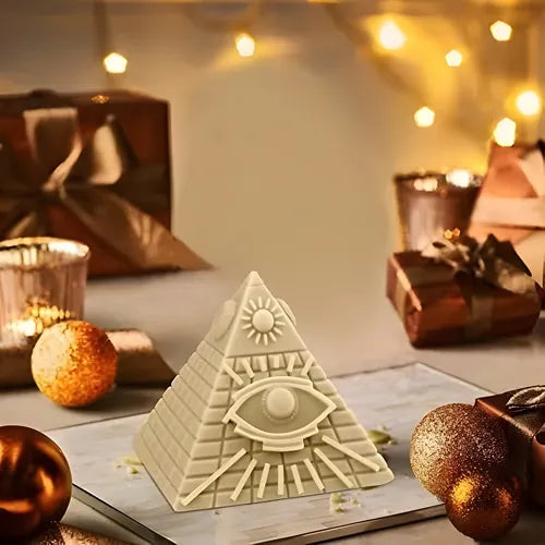 Molde Silicona De Piramide Ideal Velas Cera De Soja O Resina
