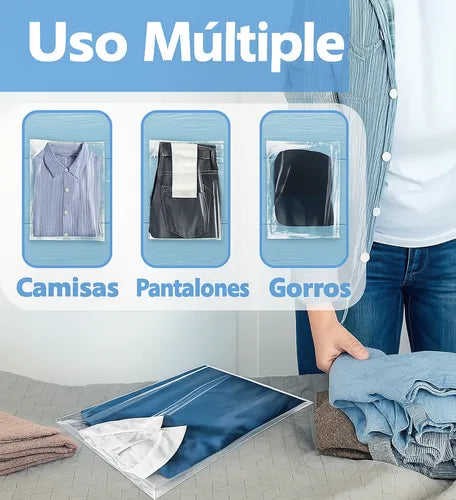 Bolsas De Celofan Grandes Con Adhesivo 30x40cm 100u Vestimenta