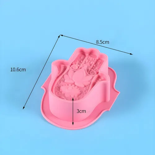 Molde Para Velas Forma Mano De Fatima Ideal Cera De Soja R-006