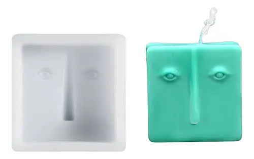 Molde De Vela De Cara Humana Ideal Cera De Soja O Jabones R-011