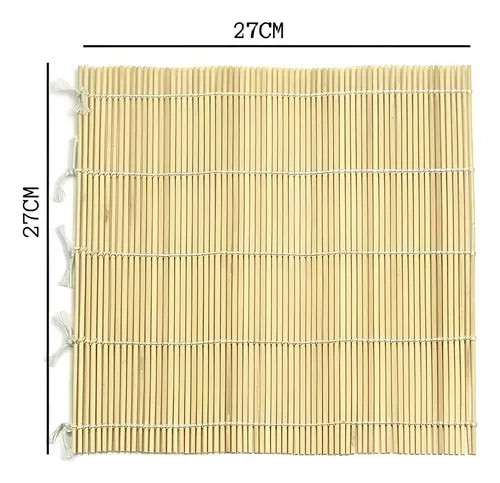 Estirillas Bambu Bamboo Para Preparar Sushi 27x27cm