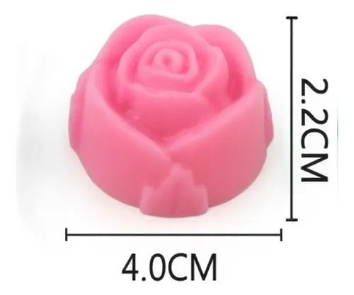 Molde Silicona Flor Ideal Velas Artesanales Tortas Bombones