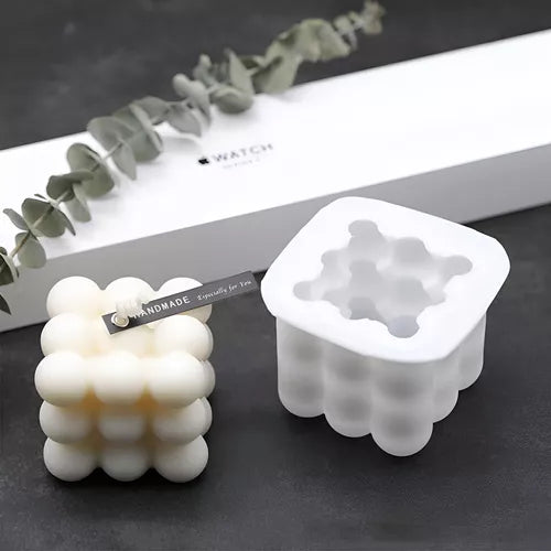 Molde De Silicona Velas Cera De Soja O Aromaterapia Burbujas