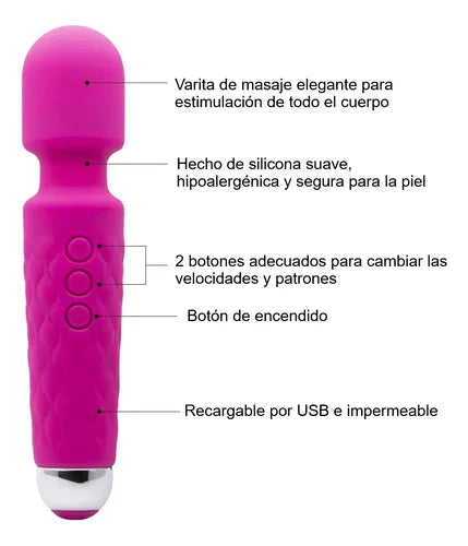 Vibradora Consolador Anal Vaginal Recargable Silencioso FEDE ADELANTE 02