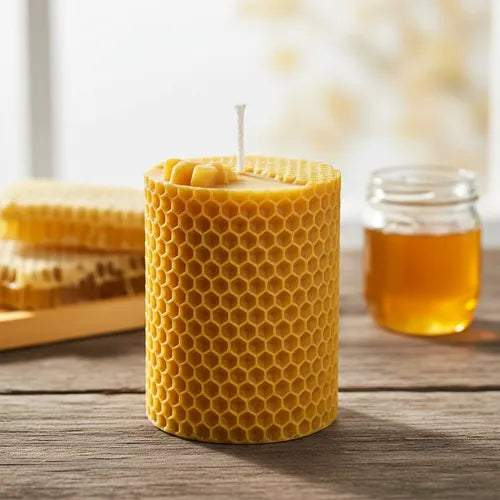 Molde Silicona Velas Cilindrico Panal Abeja Ideal Souvenir R-021