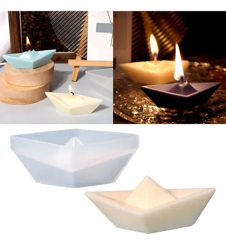 Moldes De Silicona Forma De Barco Ideal Velas Artesanales R-039