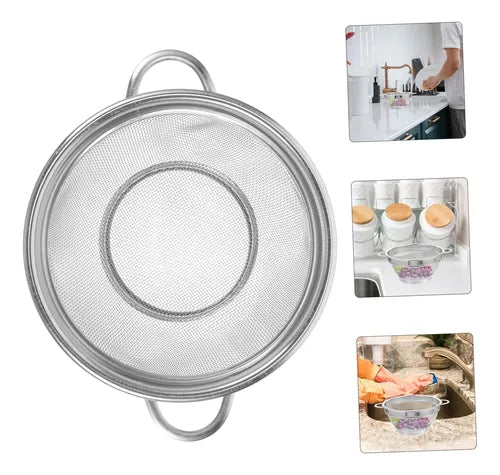 Colador Escurridor Acero Inoxidable 27cm Para Pasta Cocina