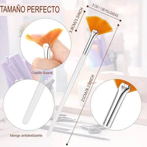 Cepillos Faciales Pinceles De Mascarilla Para Maquillaje 2un FEDE-003