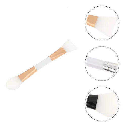 Pincel De Silicona Uso Facial Para Mascarillas Doble Punta FEDE-011
