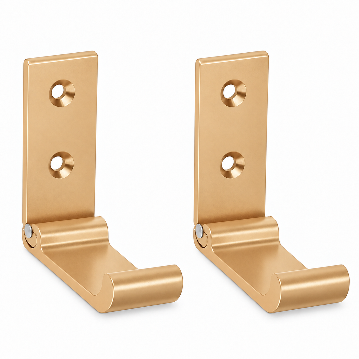 Set X2 Gancho De Pared Perchero Varios Colores Plegable DORADO
