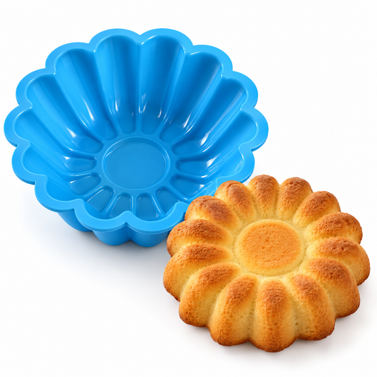 Molde Silicona Flor Grande 24,5 Cm Tortas Pasteles Postres