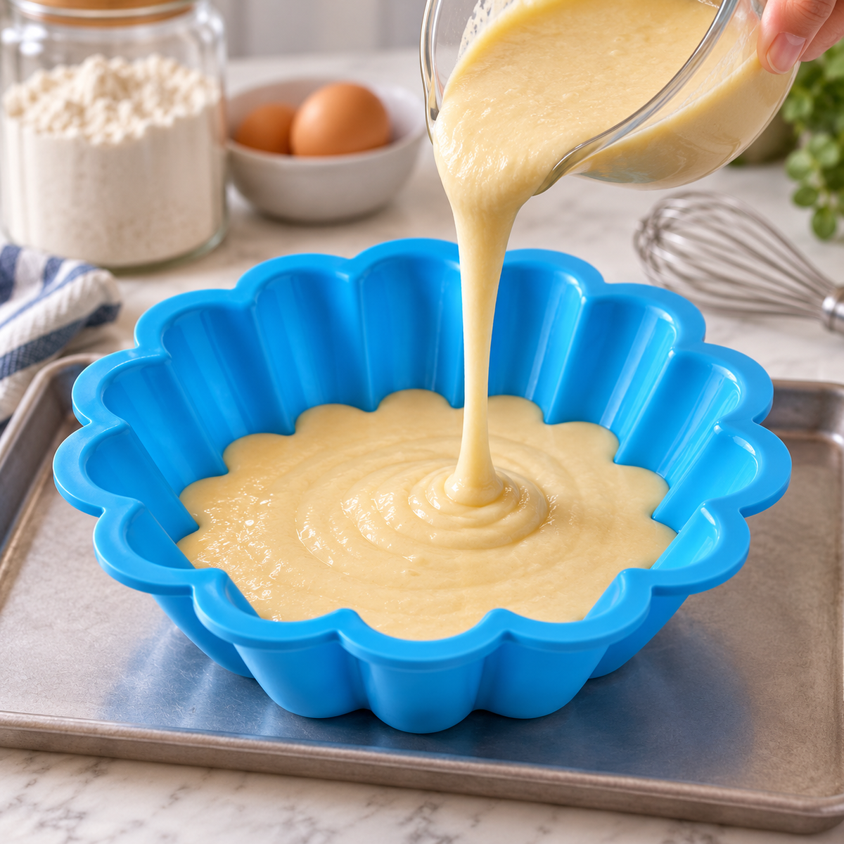 Molde Silicona Flor Grande 24,5 Cm Tortas Pasteles Postres