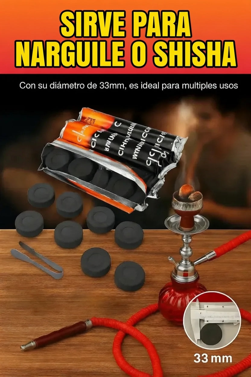 Caja Carbón para Inciensos Vegetal Pack